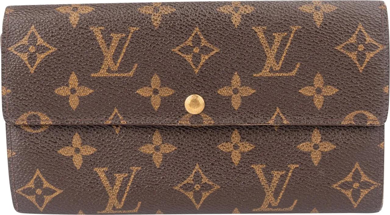 Louis Vuitton Portemonnaie - Louis Vuitton Canvas Monogram Sarah Wallet - Gr. unisize - in Braun - für Damen