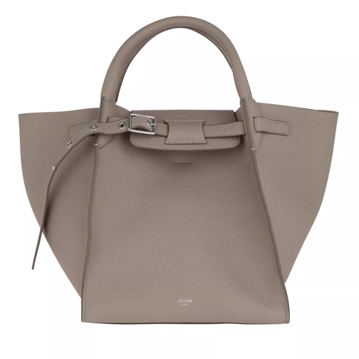 Celine Small Big Bag Long Strap Supple Grained Calfskin Light Taupe Tote