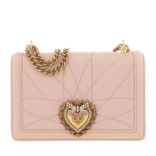 Dolce&Gabbana Devotion Crossbody Mini Bag Leather Powder Pink Cross body-väskor