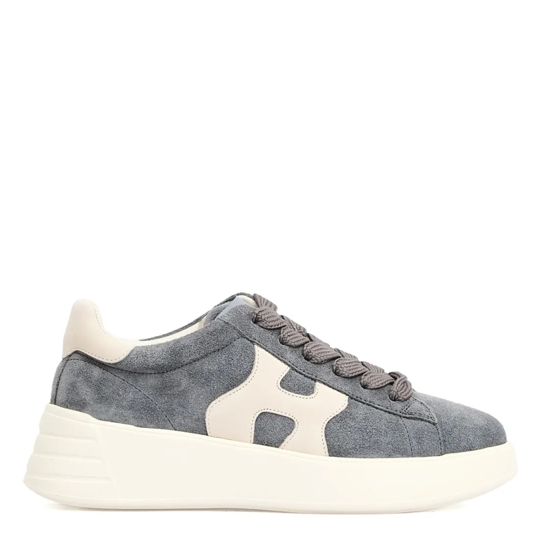 Hogan Lage-top sneaker Rebel Sneakers With Gray Suede Upper Grey