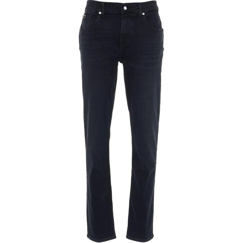 Seven for all Mankind Slim-Fit-Jeans Jeans Slimmy Tapered Black schwarz