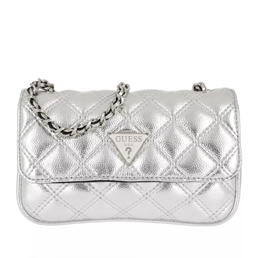 Guess Cessily Micro Sling Bag Silver Minitasche