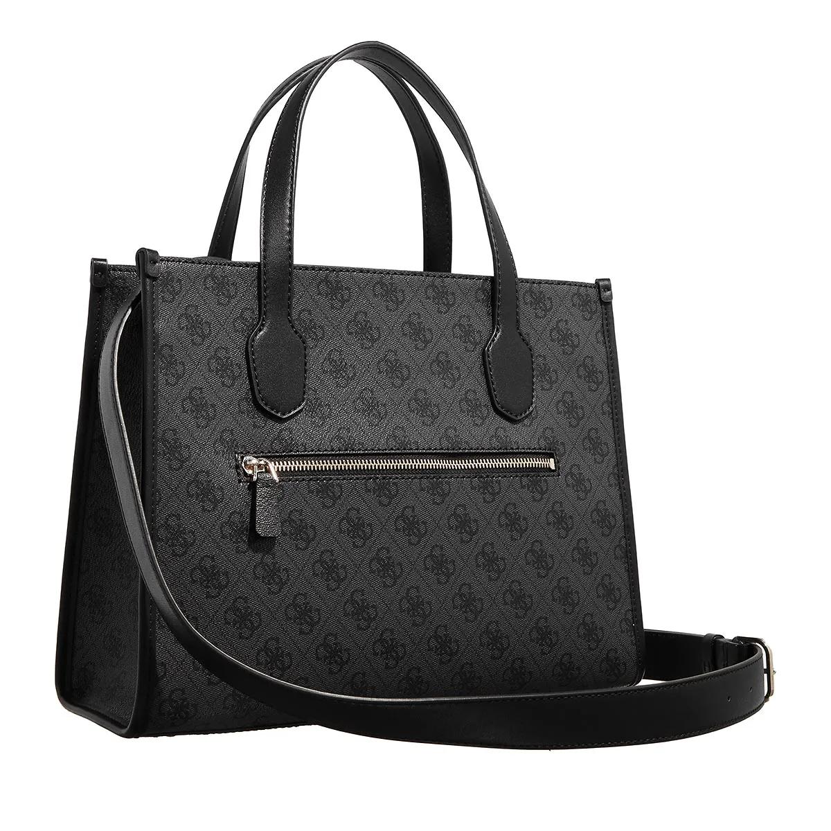 Guess Shoppers Izzy 2 Comp Tote in donkergrijs