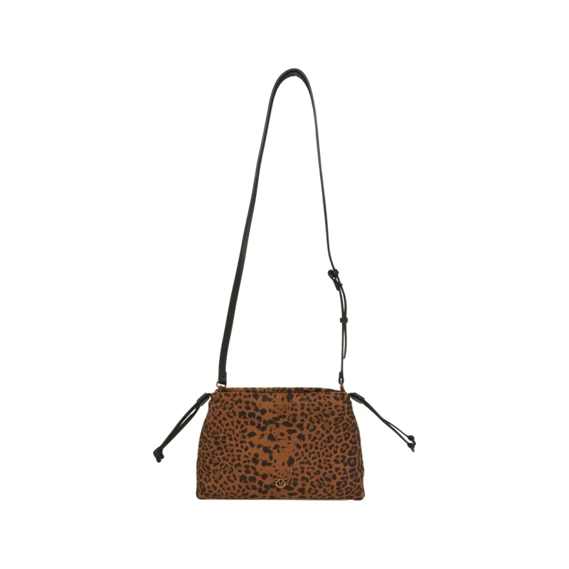 Pinko Clutch Mini Clutch With Animal Print Brown