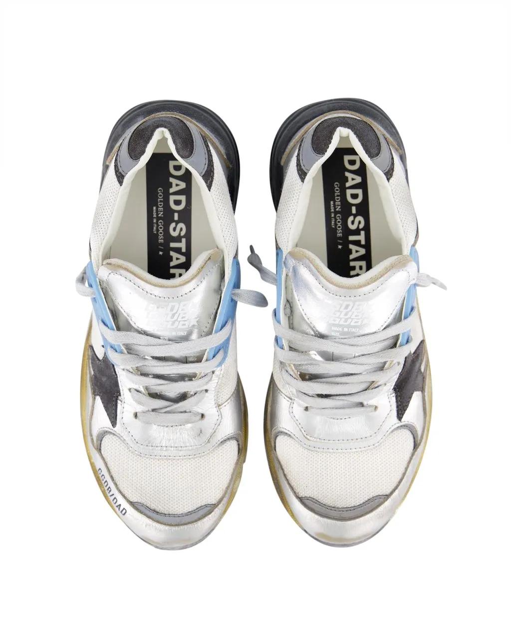 Thumbnail - Golden Goose Low-Top Sneaker - Dames Running Dad Sneaker Metallic - Gr. 40 (EU) - in Gunmetal - für Damen