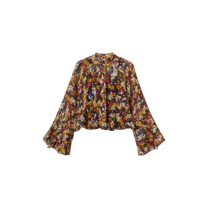 Twinset Actitude Blouse St. Winter Bouquet Shirts Brown