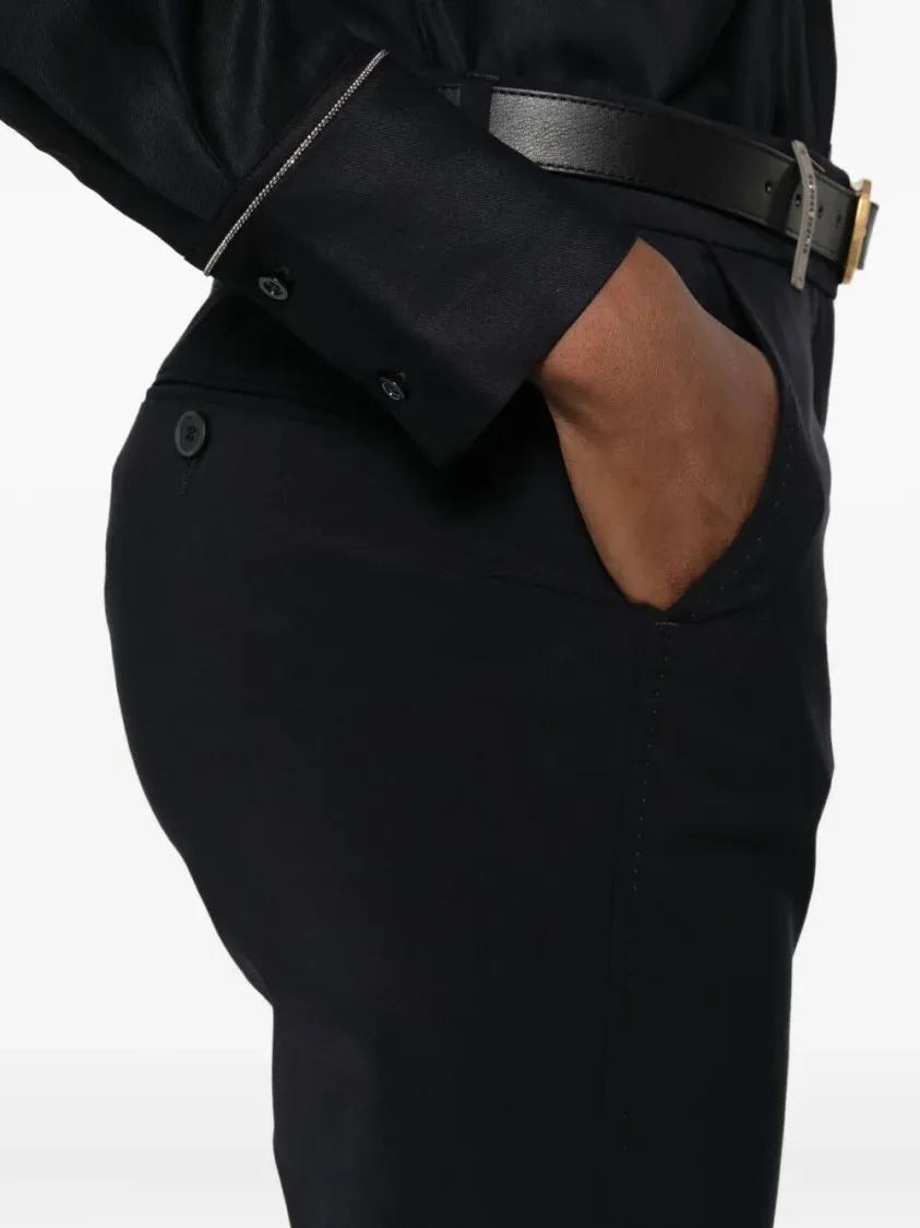 Peserico Tailored Black Cigarette Pants Black