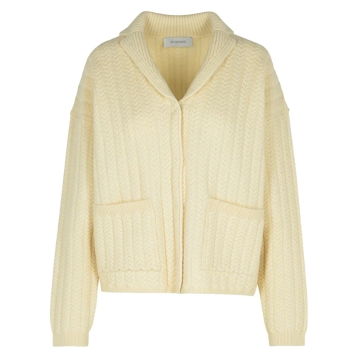 Sportmax Cardigan 'Tubinga' Ivory Wool Blend Cardigan Neutrals