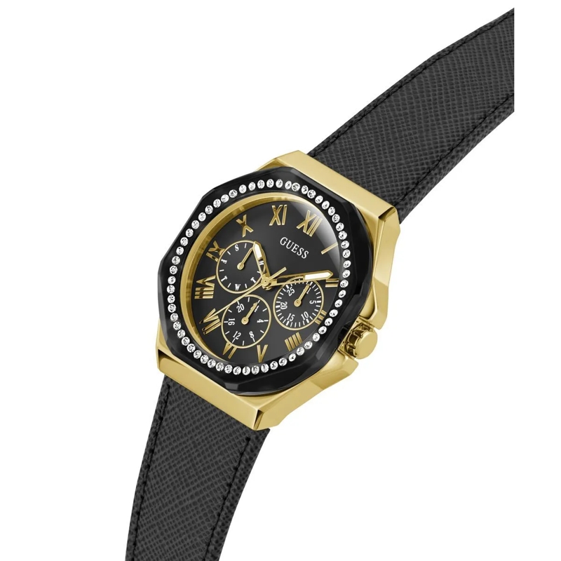 Guess Quarzuhr Quarz Analog Uhr Analog Uhr Glaze schwarz(Image 4)