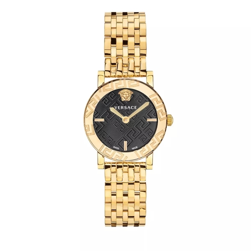 Versace GRECA GLASS  Gold-Tone Dresswatch