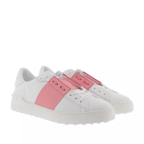 Valentino Garavani Bicolor Rockstud Sneaker White/Pink Low-Top Sneaker