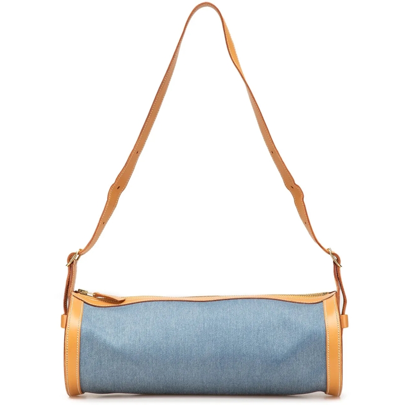 Hermès Sac à bandoulière Denim and Calfskin Sac Doremi 33 blau