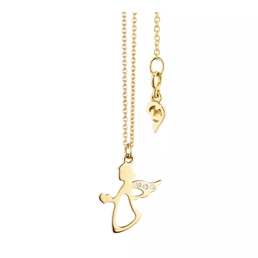 Capolavoro Collier "Joy" Angel, 3 diamonds brilliant cut 0.00 18k Yellowgold Short Necklace