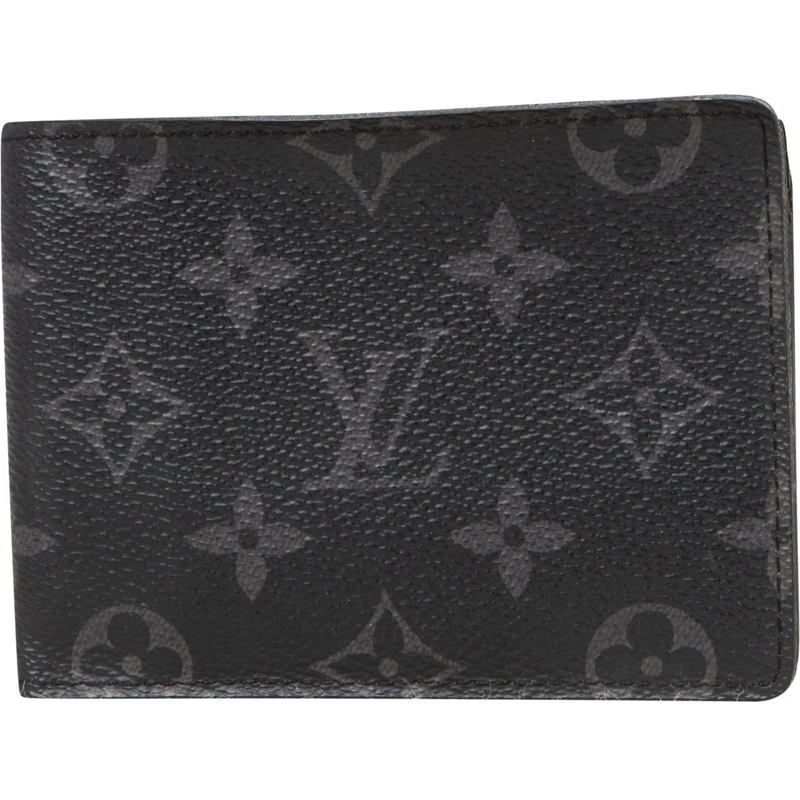 Louis Vuitton Geldbörse Louis Vuitton Canvas Eclipse Monogram Slender Wall schwarz