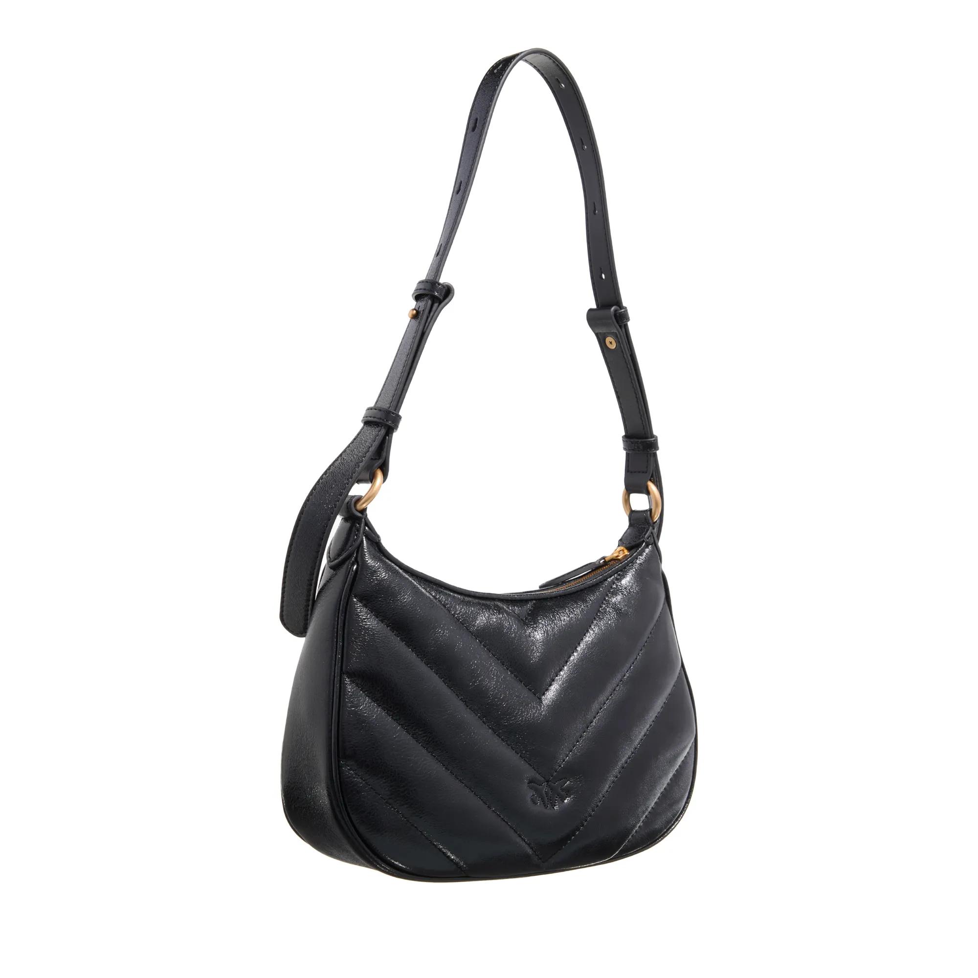 Pinko Hobo bags Half Moon Mini Fl in zwart