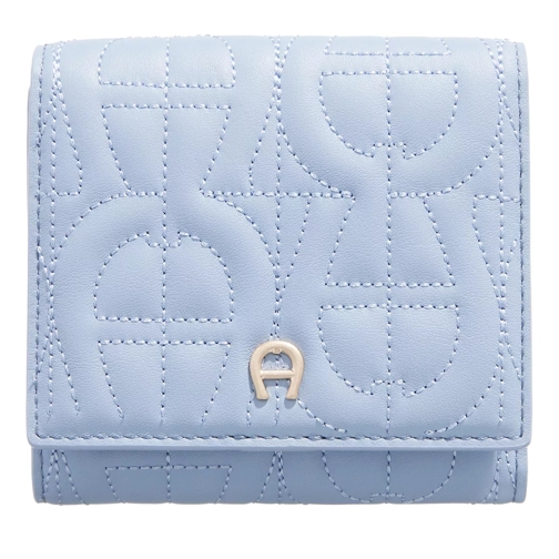 AIGNER Diad Glaze Blue Tri-Fold Wallet