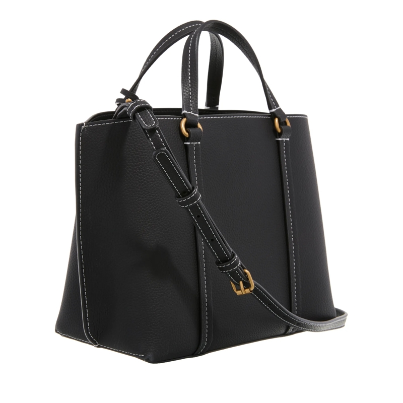 Pinko Tote Black Pebbled Leather Hand Bag Black(Image 8)