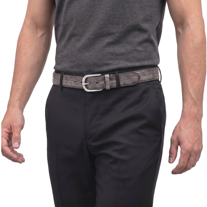 Fausto Colato Gürtel Gürtel aus Leder grün(Image 5)
