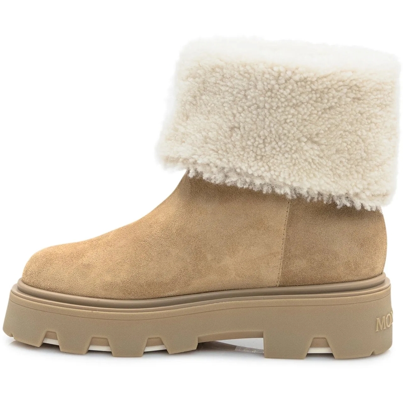 Moncler Bottes Moncler Aurea Ankle Boots Beige beige(Image 4)