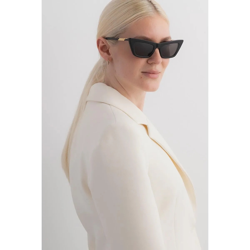 Bottega Veneta Sonnenbrille BV1446S Black-Black-Grey(Image 3)