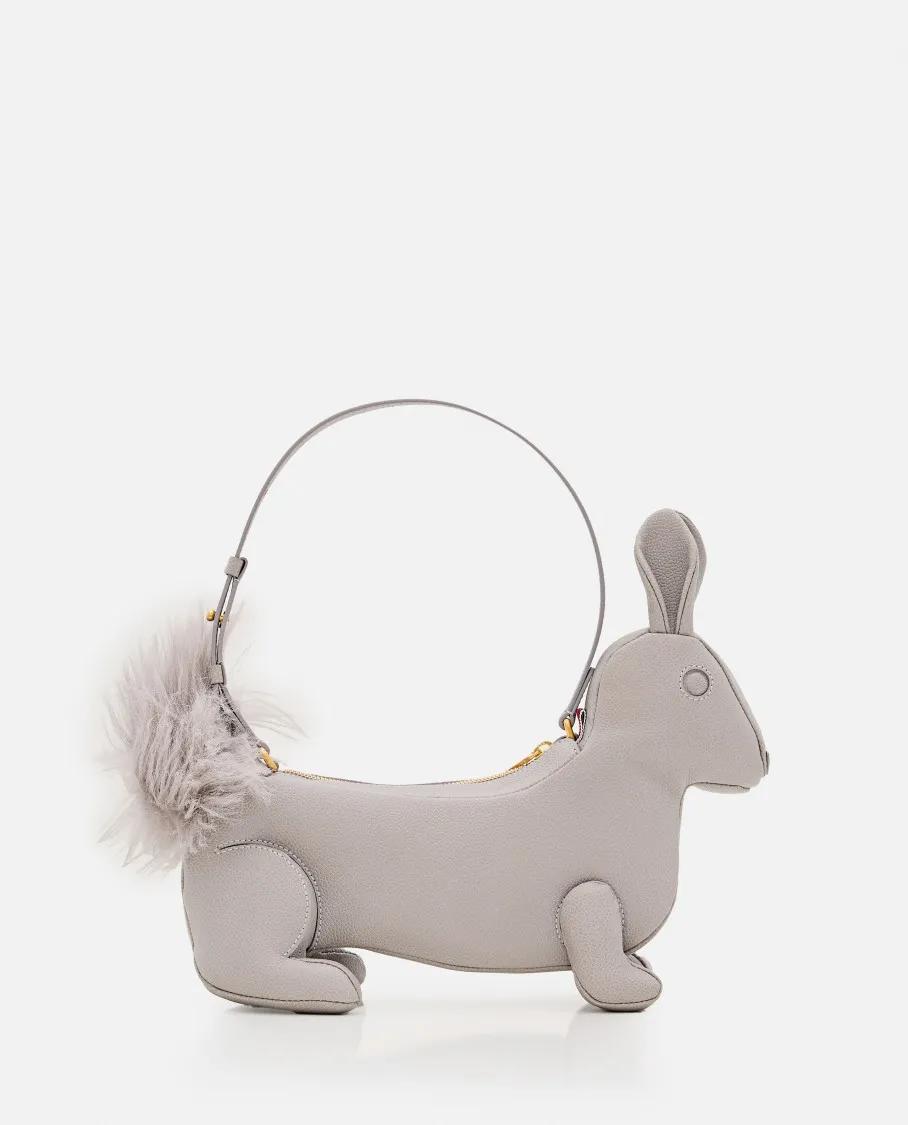 Thom Browne Crossbody bags Rabbit Baguette Bag in grijs