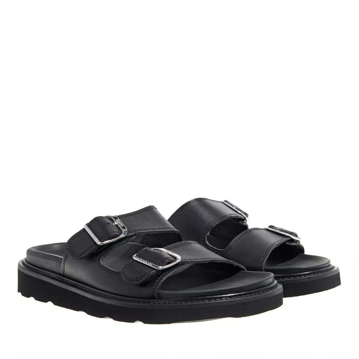 Kenzo Slipper & Pantoletten - Kenzo Leather Sandal Mule - Gr. 37 (EU) - in Schwarz - für Damen