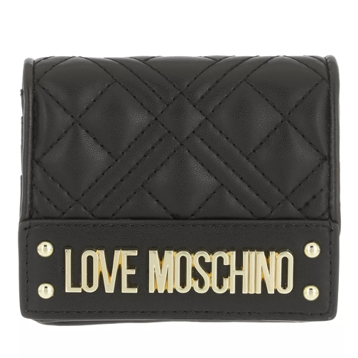 Love Moschino Portaf.Quilted Pu Nero Nero Bi-Fold Wallet