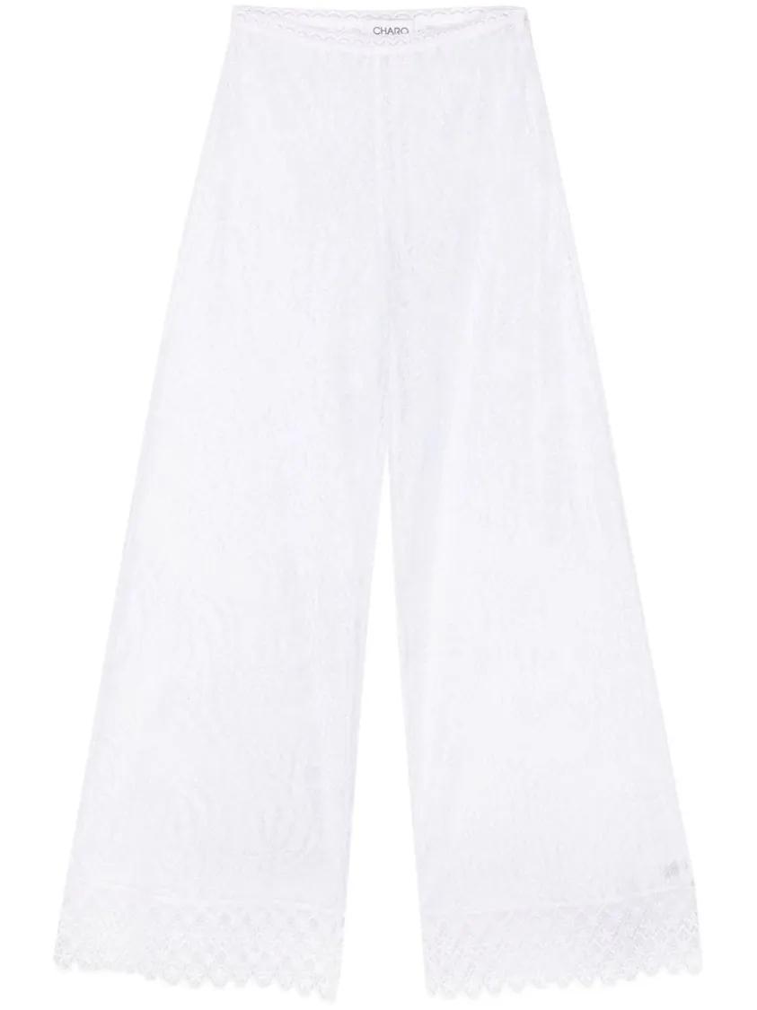 Charo Ruiz Ibiza - White Wide Leg Pants - Größe S - weiß