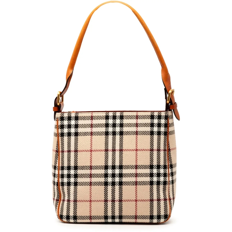 Burberry Sac à bandoulière House Check Tweed Shoulder Bag braun