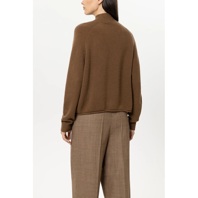 Luisa Cerano Trui met col Turtleneck aus Kaschmir-Mix caramel(Image 4)