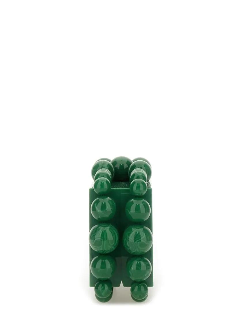 Cult Gaia Clutches Eos Clutch With Glossy Beaded Edging in groen