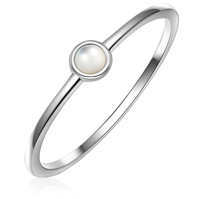 Glanzstücke München Ring Sterling Silber Ring Perlmutt silber(Image 4)