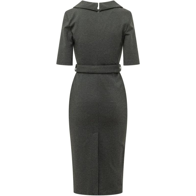 Pinko Midikleid Abito Arnebia con Cintura dunkelgrau(Image 2)