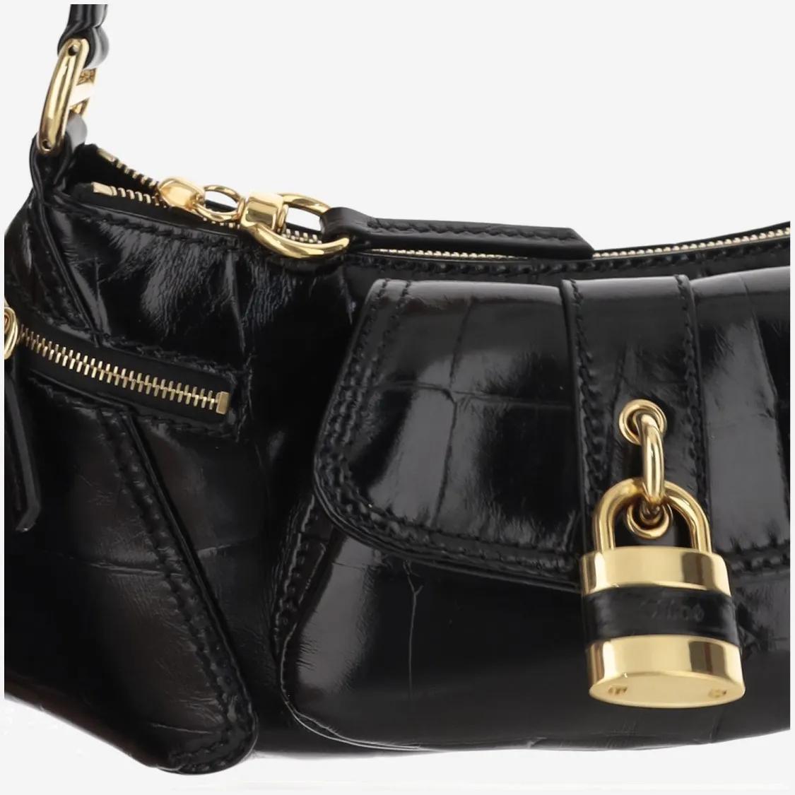 Chloé Hobo bags The 99 Leather Shoulder Bag in zwart