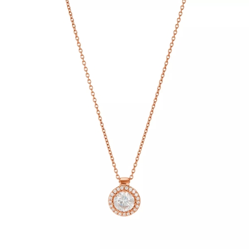 BELORO Necklace Sparkling Zirconia Rose Gold Long Necklace
