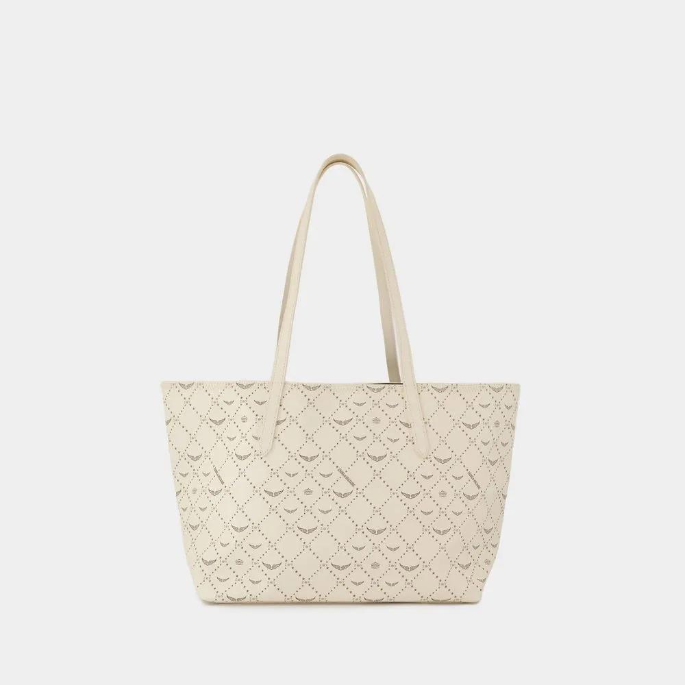 Zadig & Voltaire Totes & shoppers Z Shopper Monogram Shopper Bag Synthetic White in wit