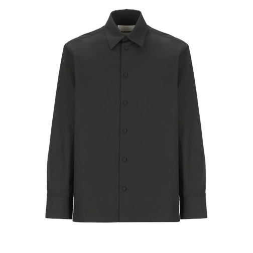 Jil Sander Hemden Cotton Shirt Black