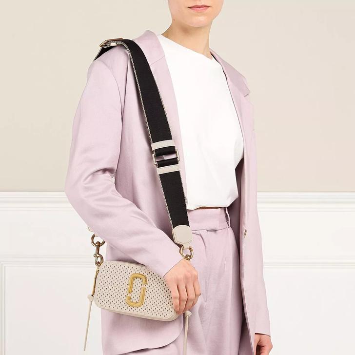 Aanpassing Andere plaatsen hoe Marc Jacobs The Perforated Snapshot Crossbody Leather Tapioca | Cameratas |  fashionette