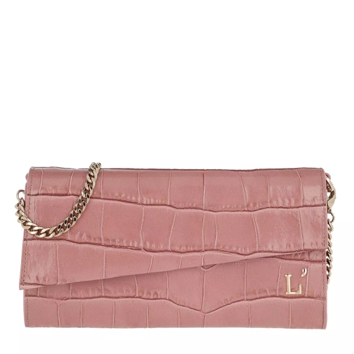 L´Autre Chose Printed Continental Wallet Ancient Pink Wallet On A Chain
