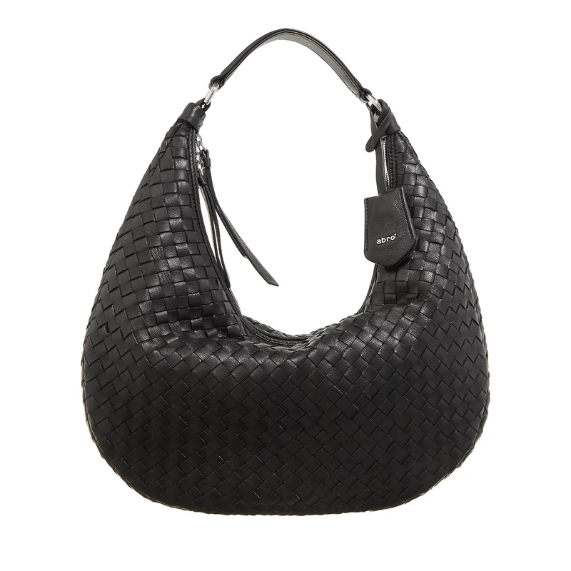 Abro Hobo Bag Beutel Nana Small/ Black/Nickel  Black/Nickel