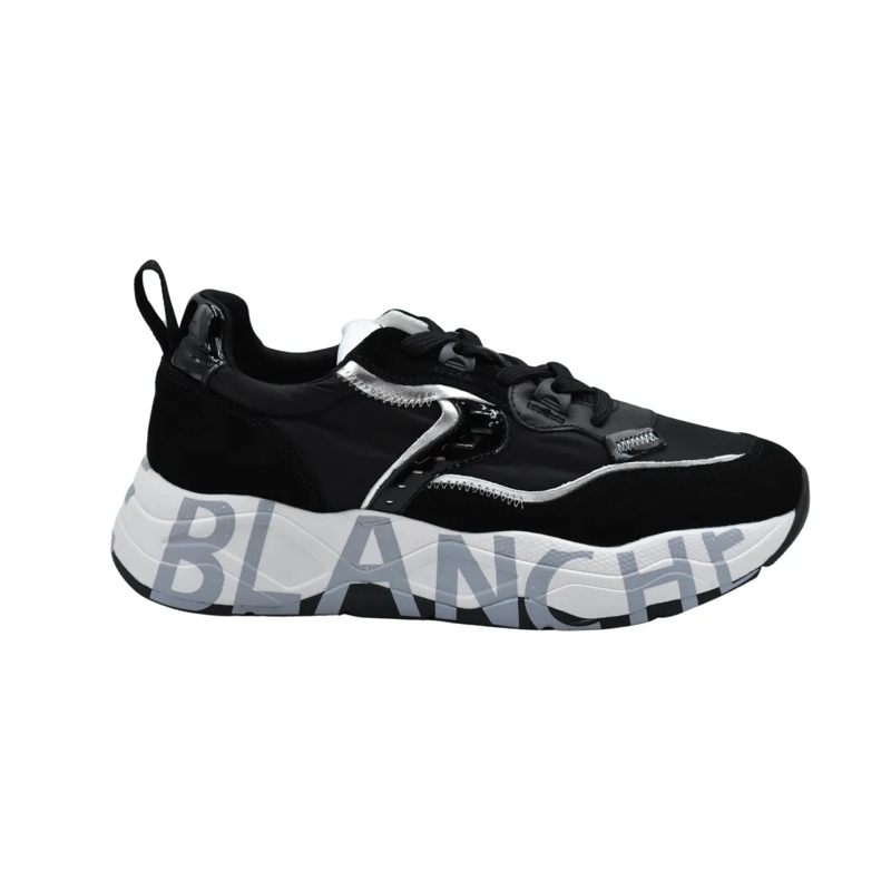 Voile Blanche Lage-top sneaker Black Platform Sneakers With Accents Black