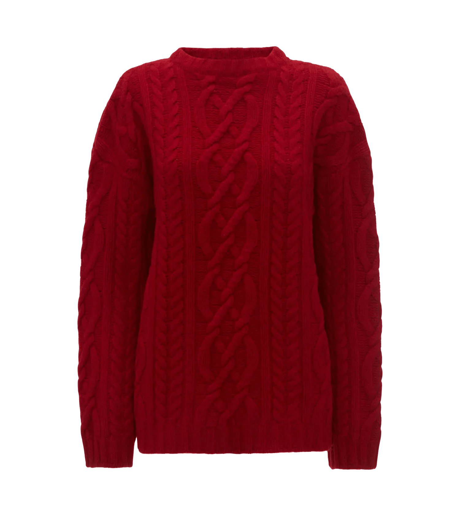 J.W.Anderson - Pullover mit Zopfmuster - Größe L - rot