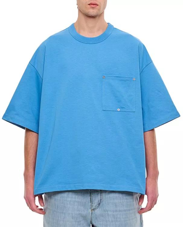 Bottega Veneta - Heavy Japanese Jersey T-Shirt - Größe L - blue