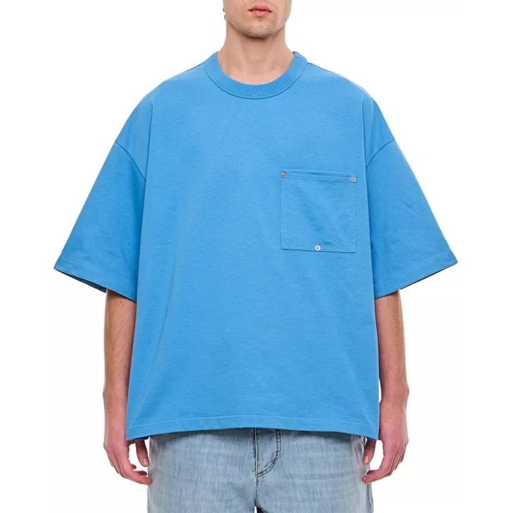 Tシャツ・カットソー BOTTEGA VENETA HEAVY JAPANESE JERSEY T-SHIRT Bottega Veneta Men's Heavy Japanese Jersey T-Shirt