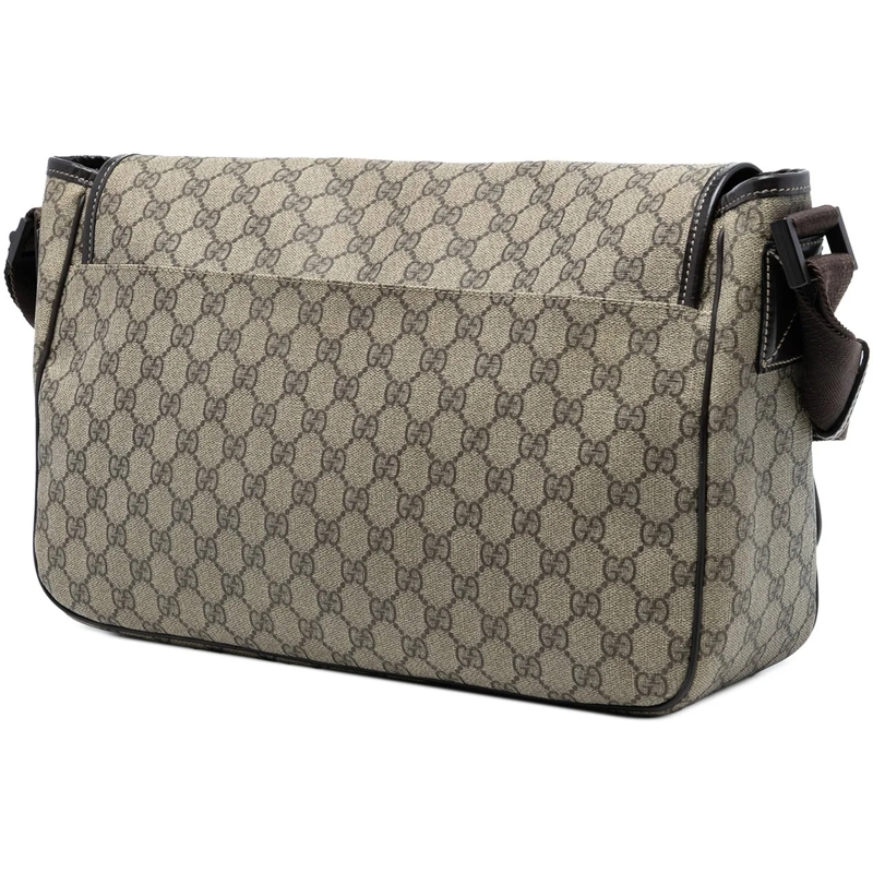 Gucci Schultertasche GG Supreme Interlocking G Crossbody braun