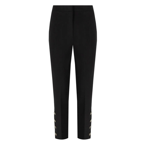 Twin-Set TWINSET SCHWARZE CROPPED HOSE MIT KNÖPFEN schwarz 