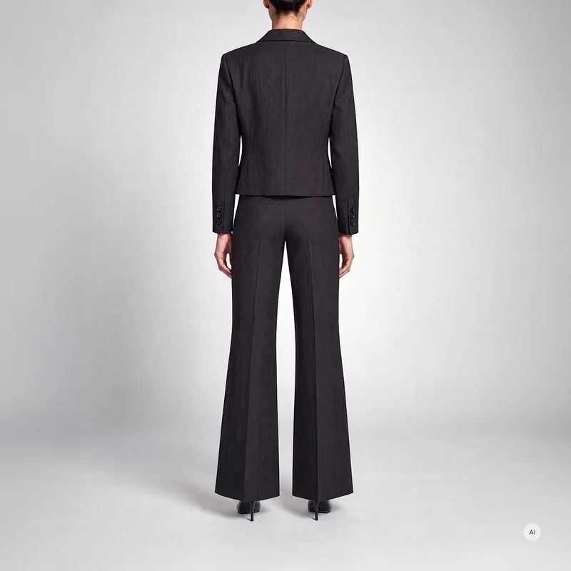 Marc Aurel Blazer Doppelreiherblazer mit Strass schwarz(Image 4)