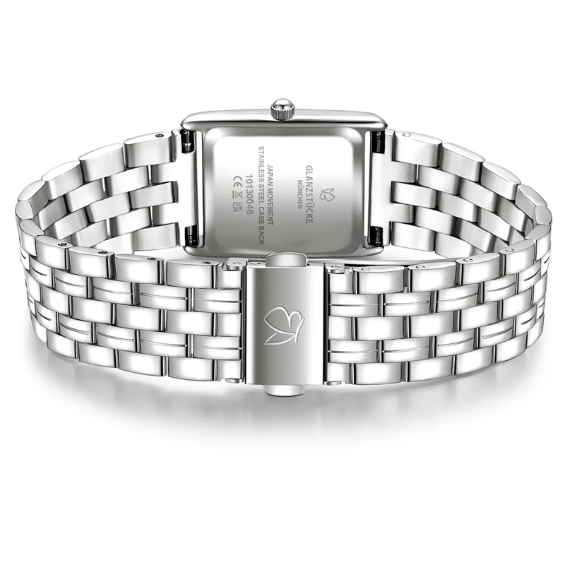 Glanzstücke München Automatikuhr Damen Armbanduhr Edelstahl silber(Image 5)