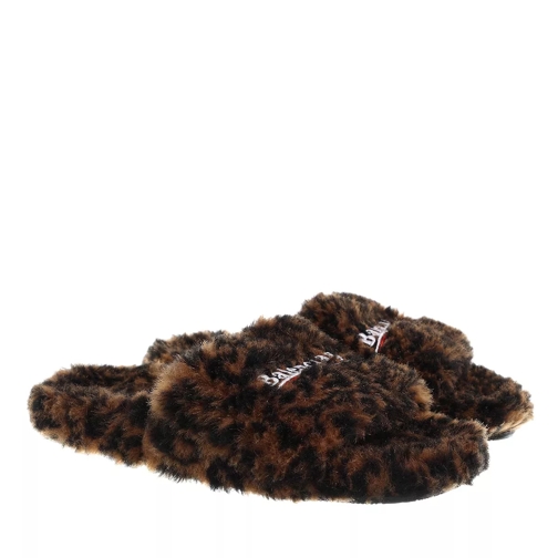 Balenciaga Furry Slide Sandals Beige Slipper