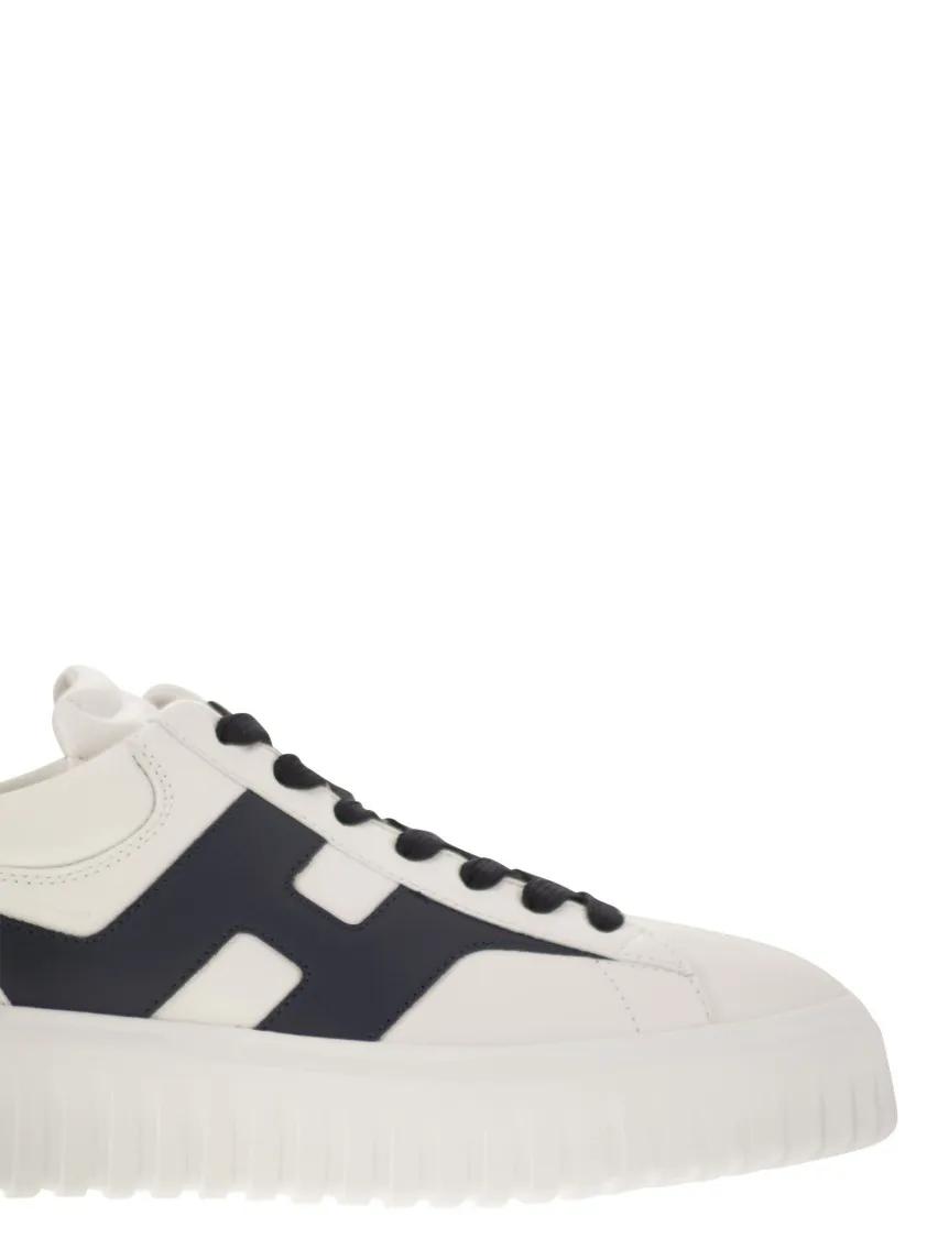 Thumbnail - Hogan Low-Top Sneaker - H-Stripes - Leather Trainers With Side H - Gr. 6_5 - in Weiß - für Damen
